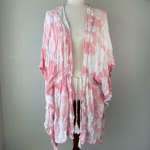 NWT Raviya Pink Tie Dye Swim Cover Up Size XL